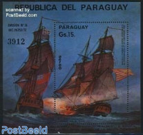 Paraguay 1975 US Independence S/s, Montgomery, Mint NH, History - Transport - US Bicentenary - Ships And Boats - Ships