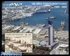 Uruguay 2009 Montevideo Harbour S/s, Mint NH, Transport - Ships And Boats - Ships