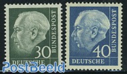 Germany, Federal Republic 1956 Definitives 2v Fluorescent, Mint NH - Ungebraucht