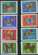 Hungary 1969 Butterflies 8v Imperforated, Mint NH, Nature - Butterflies - Unused Stamps