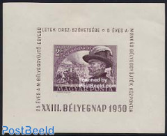 Hungary 1950 Stamp Day S/s, Mint NH, Stamp Day - Ongebruikt