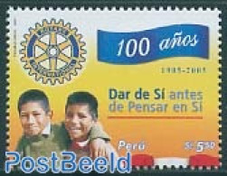 Peru 2005 Rotary Centenary 1v, Mint NH, Various - Rotary - Rotary Club