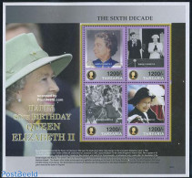 Tanzania 2006 Elizabeth II 80th Birthday 4v M/s, Mint NH, History - Kings & Queens (Royalty) - Familles Royales