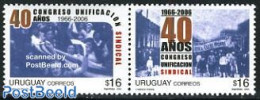 Uruguay 2006 40 Years Congress Of Sindical Unification 2v [:], Mint NH - Uruguay
