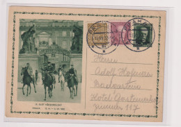 CZECHOSLOVAKIA 1932 PRAHA   Postal Stationery To Austria SOKOL FALCON - Lettres & Documents