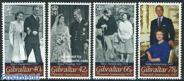 Gibraltar 2007 Elizabeth II Diamond Wedding Anniv. 4v, Mint NH, History - Kings & Queens (Royalty) - Familles Royales