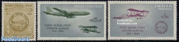 India 1961 Airmail 3v, Unused (hinged), Transport - Aircraft & Aviation - Unused Stamps