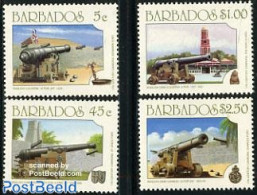 Barbados 1993 Guns  4v, Mint NH, History - Militarism - Militaria