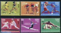 Cuba 2007 Panamerican Games 6v, Mint NH, Sport - Athletics - Boxing - Cycling - Fencing - Gymnastics - Sport (other An.. - Nuovi