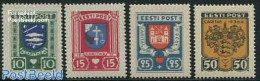 Estonia 1936 City Coat Of Arms 4v, Mint NH, History - Coat Of Arms - Estland