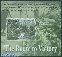 Grenada 2005 The Route To Victory S/s, Burma, Mint NH, History - Militarism - World War II - Militaria