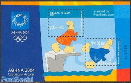 Greece 2003 Athens 2004, Diving S/s, Mint NH, Sport - Olympic Games - Ongebruikt