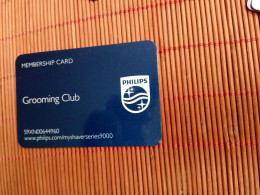 Philips Memberschip CArd Carton Used  Rare - Onbekende Oorsprong