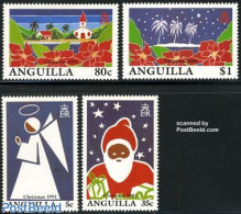 Anguilla 1991 Christmas 4v, Mint NH, Religion - Christmas - Christmas