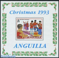 Anguilla 1993 Christmas S/s, Mint NH, Performance Art - Religion - Music - Christmas - Musique