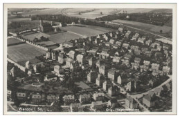 MW25581x/ Werdau In Sa.   Foto AK Seltenes Strähle Luftbild 30er Jahre - Autres & Non Classés
