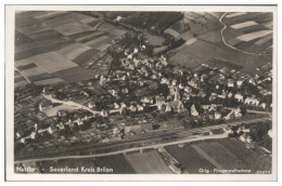 MW25582/ Nuttlar Krs. Brilon Foto AK Seltenes Strähle Luftbild 30er Jahre - Autres & Non Classés
