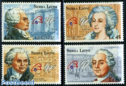 Sierra Leone 1989 French Revolution 4v, Mint NH, History - History - Kings & Queens (Royalty) - Familles Royales