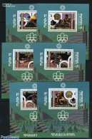 Senegal 1976 OLYMPIC GAMES 6 S/S, Mint NH, Nature - Sport - Horses - Boxing - Cycling - Olympic Games - Pugilato