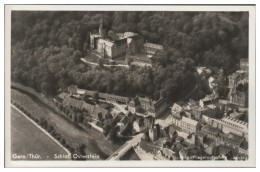MW25549x/ Gera Schloss Osterstein Foto  AK Seltenes Strähle Luftbild 30er Jahre - Autres & Non Classés