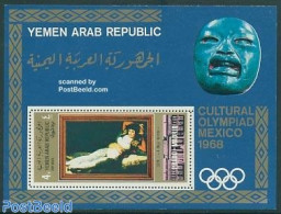 Yemen, Arab Republic 1969 GOYA BLOCK, Mint NH, Art - Paintings - Autres & Non Classés