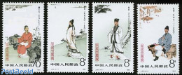 China People’s Republic 1983 Poets & Philosophs 4v, Mint NH, Art - Authors - Unused Stamps