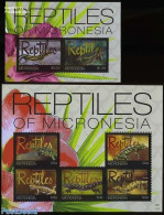 Micronesia 2011 Reptiles 2 S/s, Mint NH, Nature - Animals (others & Mixed) - Micronesia