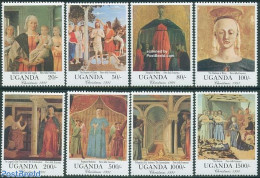 Uganda 1991 Christmas 8v, Mint NH, Religion - Christmas - Art - Paintings - Christmas