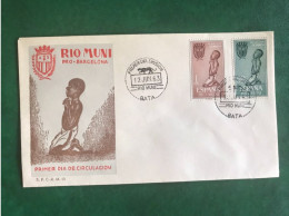 Spain, Spagne, España, Rio Muni, 12 Junio 1963, FDC Cover, Sobre Primer Día, Lettre Du Premier Jour - Rio Muni