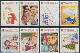 Saint Vincent & The Grenadines 1991 Christmas, Disney 8v, Mint NH, Religion - Christmas - Art - Disney - Kerstmis