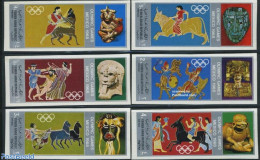 Yemen, Arab Republic 1968 Olympic Games 6v Imperforated, Mint NH, Nature - Sport - Horses - Olympic Games - Autres & Non Classés
