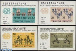 Korea, South 1968 Olympic Games 4 S/s, Mint NH, Sport - Boxing - Cycling - Olympic Games - Boxing