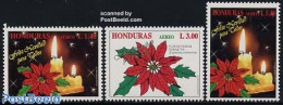 Honduras 1996 Christmas 3v, Mint NH, Religion - Christmas - Noël
