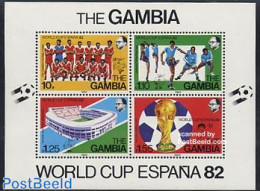 Gambia 1982 World Cup Football Spain S/s, Mint NH, Sport - Football - Gambie (...-1964)