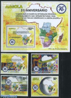 Angola 2011 31 Years SADC 4v+s/s, Mint NH, Various - Maps - Géographie