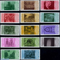 Bulgaria 1981 1300 Years Bulgarian Empire 14v, Mint NH, Religion - Churches, Temples, Mosques, Synagogues - Religion - Unused Stamps