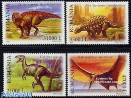 Romania 2005 Prehistoric Animals 4v, Mint NH, Nature - Prehistoric Animals - Unused Stamps
