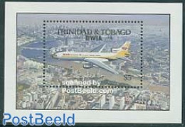 Trinidad & Tobago 1990 BWIA S/s, Mint NH, Transport - Aircraft & Aviation - Flugzeuge