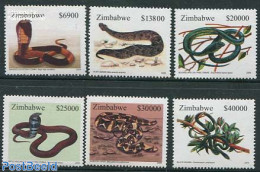 Zimbabwe 2005 Snakes 6v, Mint NH, Nature - Reptiles - Snakes - Zimbabwe (1980-...)