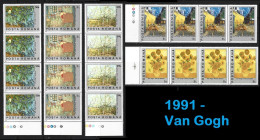 ● ROMANIA 1991 ֍ Van Gogh ֍ N. 3916 / 3920 ** ● X 4 ● Serie Completa ● Cat. 14 € ● L. N. 112 X ● - Nuovi