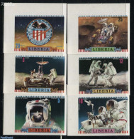 Liberia 1972 Moonlanding 6v Imperforated, Mint NH, Transport - Space Exploration - Autres & Non Classés