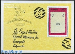 Uganda 1990 150 Year Stamps S/s, Uganda Stamp, Mint NH, Stamps On Stamps - Timbres Sur Timbres