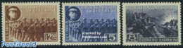 Albania 1948 Peoples Army 3v, Mint NH, History - Militarism - Militaria