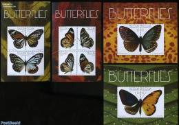 Saint Vincent & The Grenadines 2011 Butterflies 4 S/s, Mint NH, Nature - Butterflies - St.Vincent Und Die Grenadinen