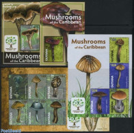 Guyana 2011 Mushrooms 4 S/s, Mint NH, Nature - Mushrooms - Champignons