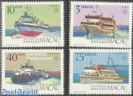 Macao 1986 Stockholmia, Passenger Vessels 4v, Mint NH, Transport - Ships And Boats - Unused Stamps
