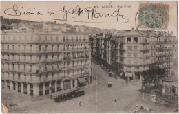 Alger - Rue D'Isly - & Tram - Alger