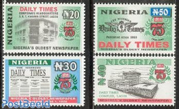 Nigeria 2001 75th Anniversary Of The Daily Times 4v, Mint NH, History - Newspapers & Journalism - Autres & Non Classés