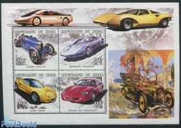 Niger 1999 Automobiles 4v M/s, Mint NH, Transport - Automobiles - Ferrari - Automobili