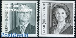 Sweden 2010 Carl Gustav & Sylvia 2v, Mint NH, History - Kings & Queens (Royalty) - Ungebraucht